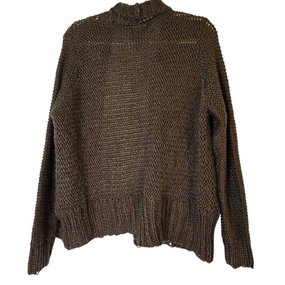 Wooden Ships army green knit cardigan.  S/M.  #927 - Picture 2 of 4